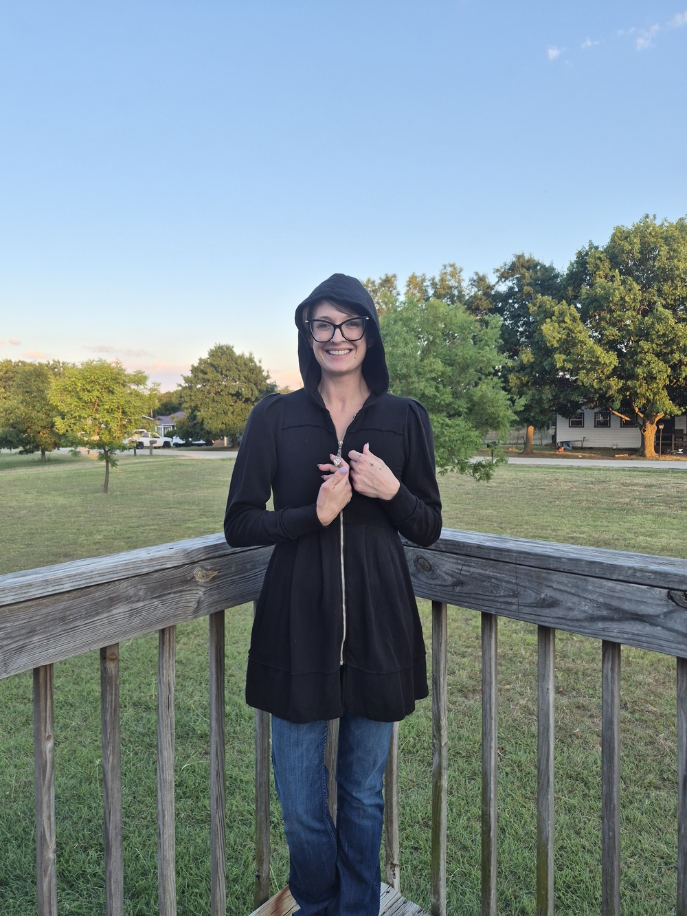 Green Dragon Black Hooded Zip-Front Jacket